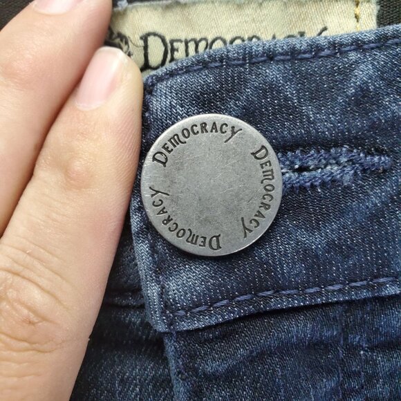 Democracy Jeans Womens Size 10 Blue Skinny Fit Ab Technology Stretch Denim - Picture 10 of 12